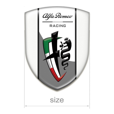 Alfa Romeo Emblem Interior White Edition New Logo Style 