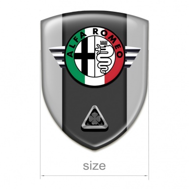 Alfa Romeo Silicone Badge High End Grey Model 