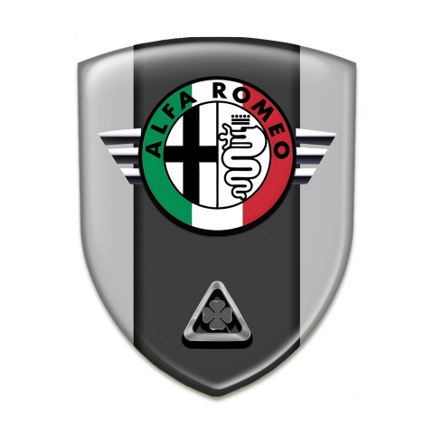 Alfa Romeo Silicone Badge High End Grey Model 