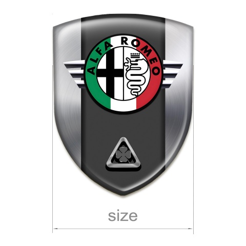 Alfa Romeo Auto Emblem Premium Quality Silver Model 