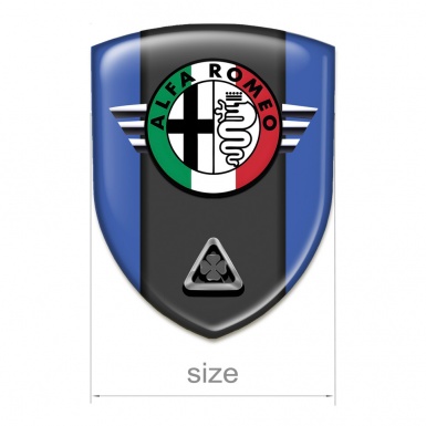 Alfa Romeo Self Adhesive Emblem Logo Blue Model 