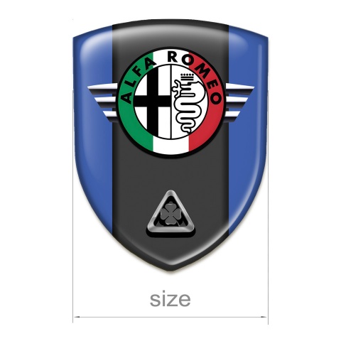 Alfa Romeo Self Adhesive Emblem Logo Blue Model 