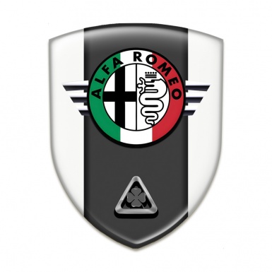 Alfa Romeo Silicone Emblem Racing Edition White Model 