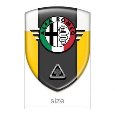 Alfa Romeo Emblem Interior Stylish Yellow White Model 