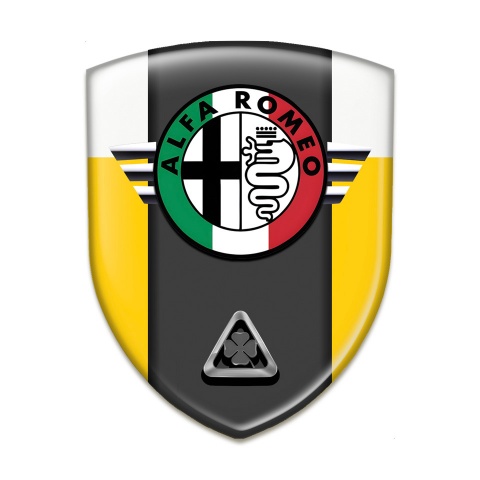 Alfa Romeo Emblem Interior Stylish Yellow White Model 
