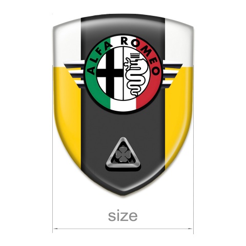 Alfa Romeo Emblem Interior Stylish Yellow White Model 