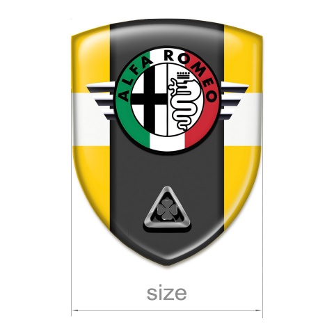 Alfa Romeo Silicone Shield Yellow White Model 