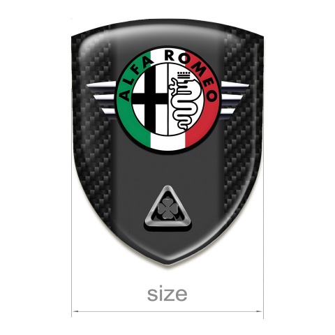 Alfa Romeo 3D Gel Emblem Dark Carbon Model 