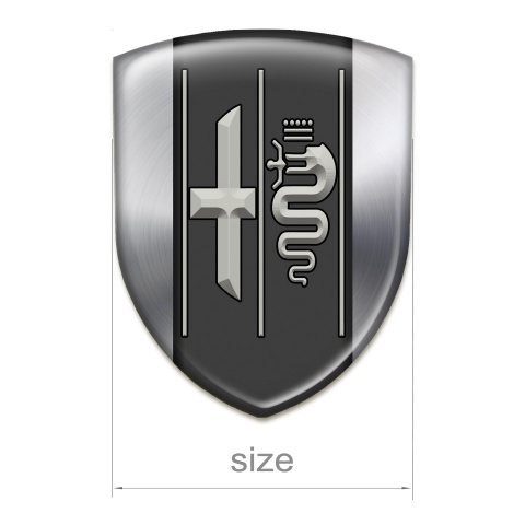 Alfa Romeo Auto Emblem Racing Edition Silver Backgrount Stylish Logo 