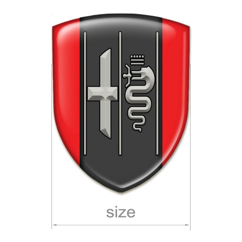 Alfa Romeo Emblem Badge Logo Red Background Stylish Logo 