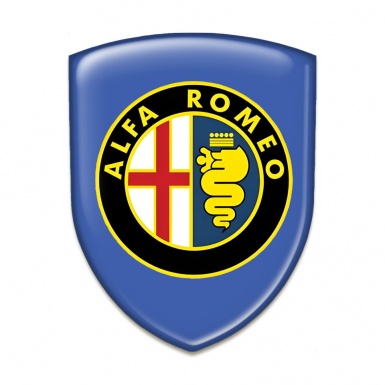 Alfa Romeo Self Adhesive Emblem Logo Blue Pattern 