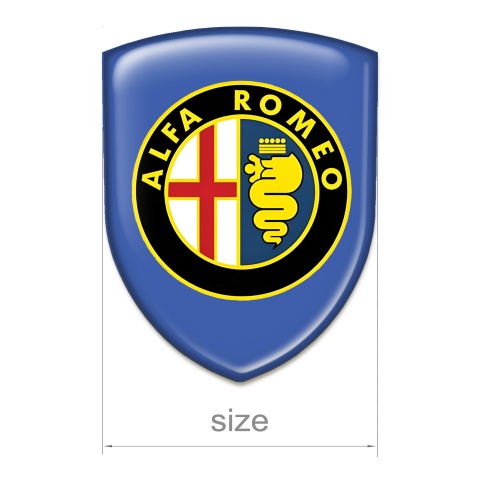 Alfa Romeo Self Adhesive Emblem Logo Blue Pattern 