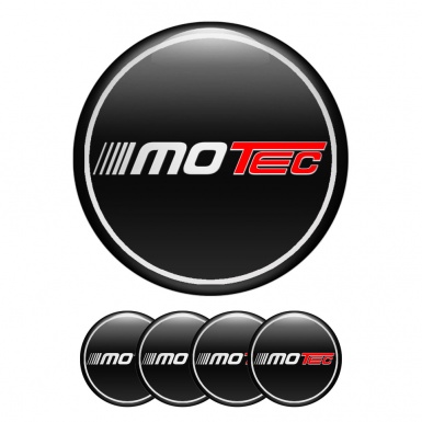 Motec Wheel Emblems for Center Cap Black White Ring