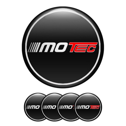 Motec Wheel Emblems for Center Cap Black White Ring