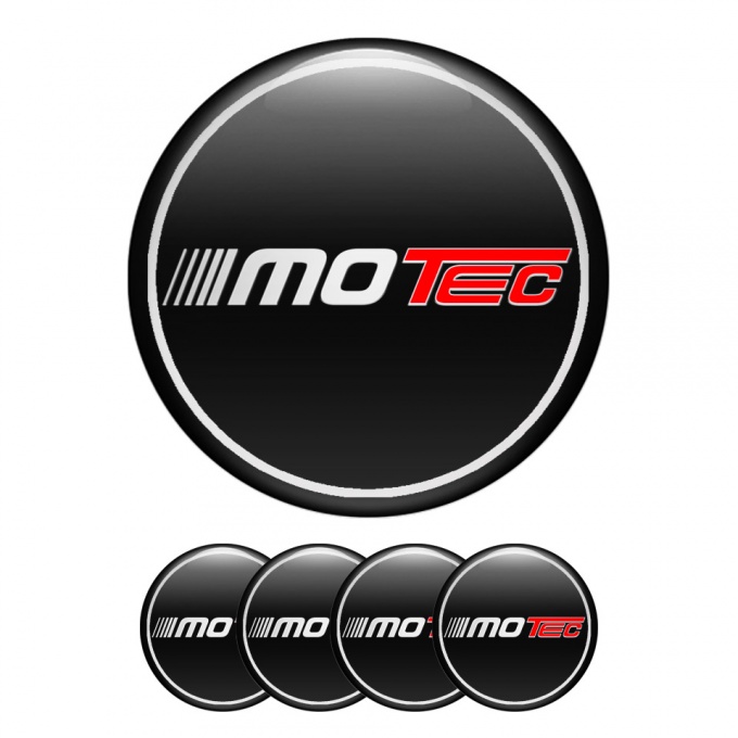 Motec Wheel Emblems for Center Cap Black White Ring