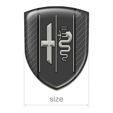 Alfa Romeo Auto Emblem High End Carbon Background Stylish Logo 