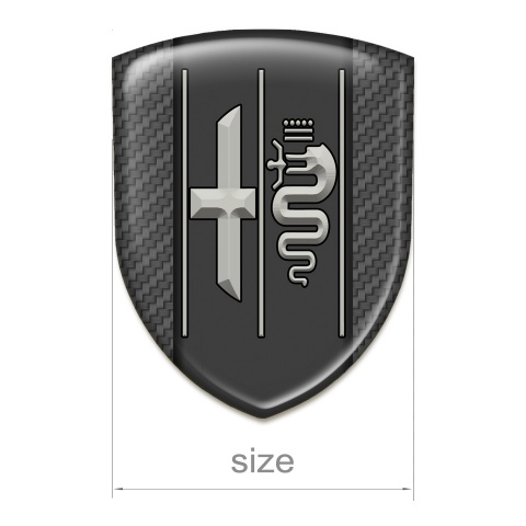 Alfa Romeo Auto Emblem High End Carbon Background Stylish Logo 