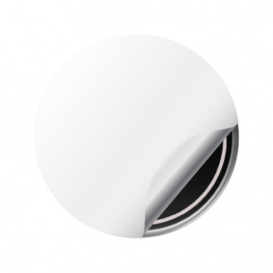 Motec Wheel Center Cap Emblems Black Grey Ring