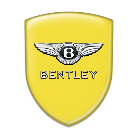 Bentley Car Accessories Badge Yellow Design