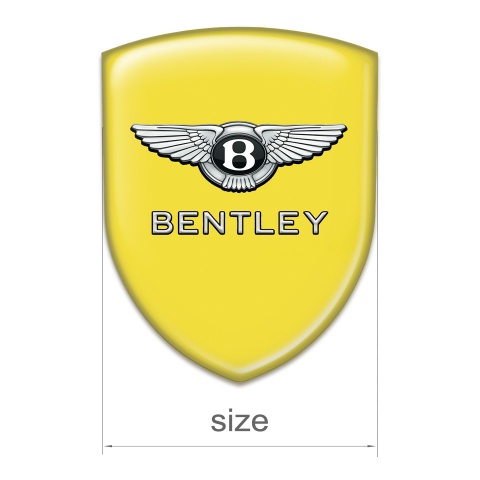 Bentley Car Accessories Badge Yellow Design
