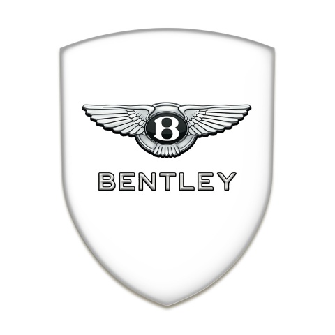 Bentley Car Interior Badge Racing Edition White Design 