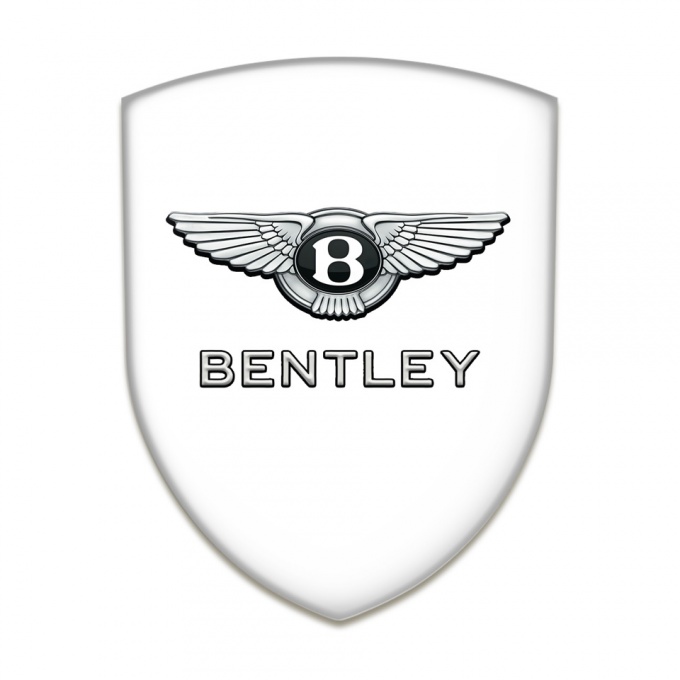 Bentley Car Interior Badge Racing Edition White Design 