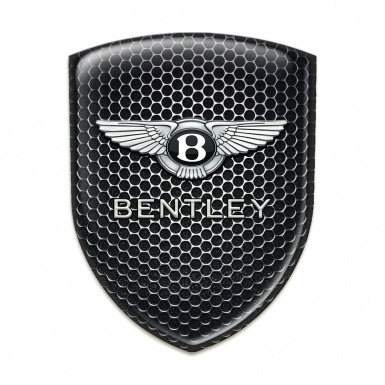 Bentley Silicone Car Decal Badge Stylish Perforated Steel Design 