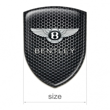 Bentley Silicone Car Decal Badge Stylish Perforated Steel Design 