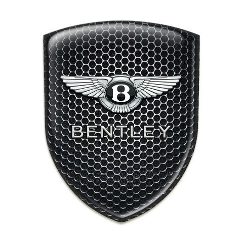 Bentley Silicone Car Decal Badge Stylish Perforated Steel Design 