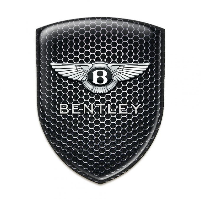 Bentley Silicone Car Decal Badge Stylish Perforated Steel Design 