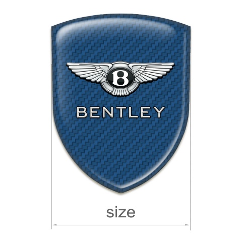 Bentley Silicone Badge Navy Blue carbon Design 