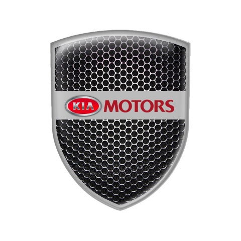 Kia Emblem Silicone Black Art Red Logo