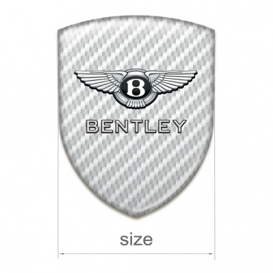 Bentley Silicone Emblem High End White Carbon Edition 