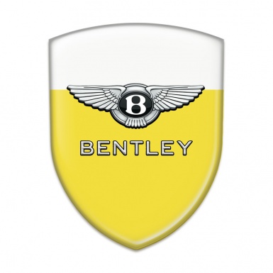 Bentley Emblem Interior Yellow White Design 