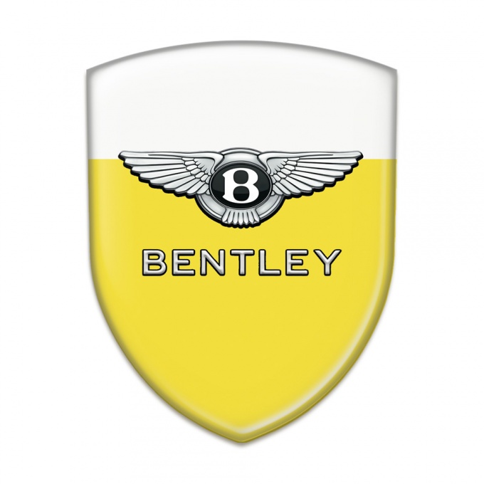 Bentley Emblem Interior Yellow White Design 