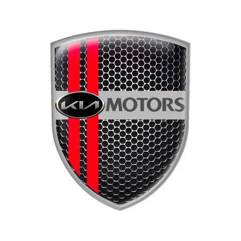 Kia Shield Emblem Silicone Black Art 3D Logo