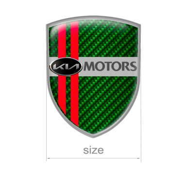 Kia Shield Silicone Emblem Green Carbon Motors