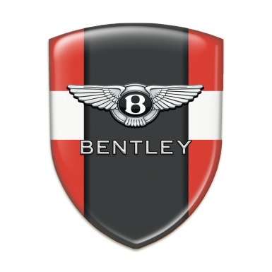 Bentley Emblem Exterior Red White Base Classic Logo 