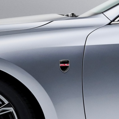 Kia Motors Domed Emblem Black New Style Logo