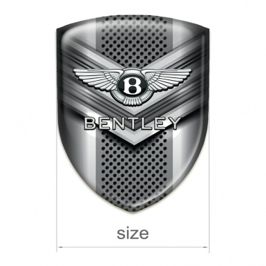 Bentley Tuning Badge  Gray V Shaped Detail 