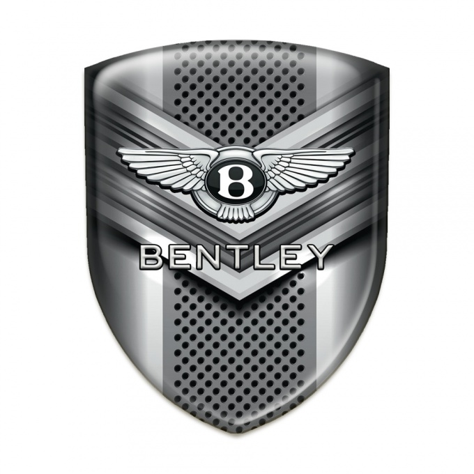 Bentley Tuning Badge  Gray V Shaped Detail 