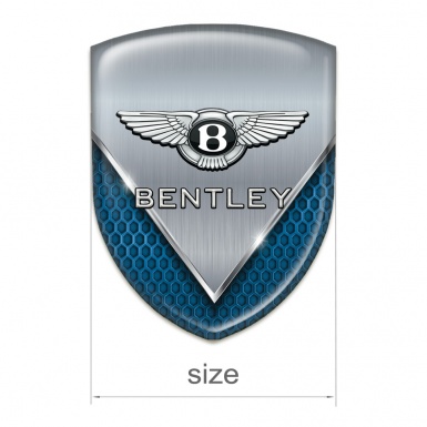 Bentley Silicone Shield Metal with Blue Grille Design 