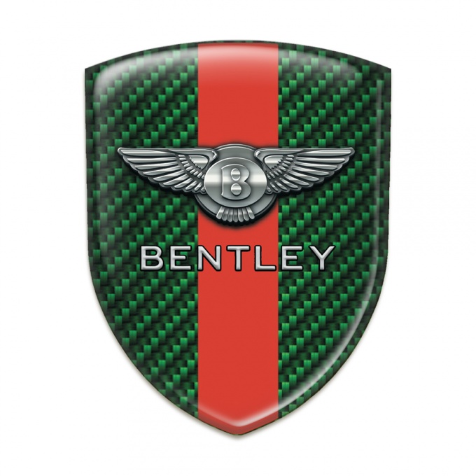 Bentley Silicone Emblem Green Carbon Red Band Design 