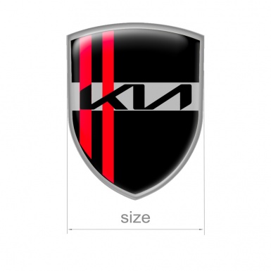 Kia Shield Silicone Emblem Black New Logo