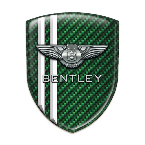 Bentley Resin Sticker Green Carbon With White Lines Variant 