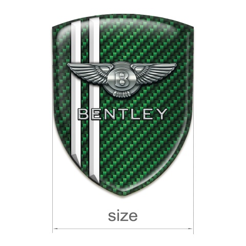 Bentley Resin Sticker Green Carbon With White Lines Variant 