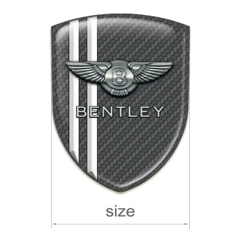 Bentley Tuning Badge Carbon With White Base Variant 