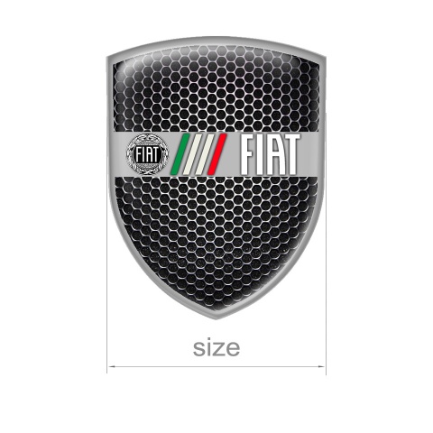 Fiat Silicone Emblem Italy Flag Old Logo