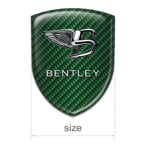 Bentley Emblem Badge Logo Green Carbon New Logo Styler 