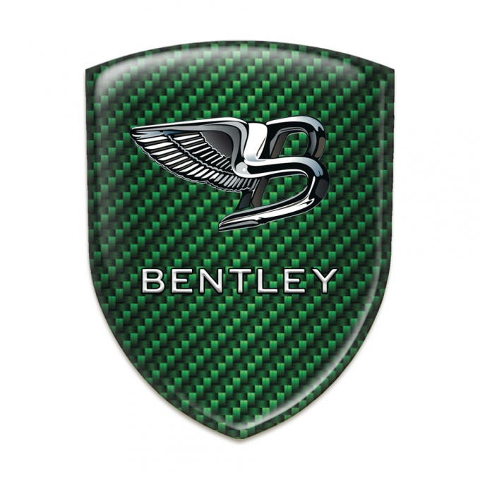 Bentley Emblem Badge Logo Green Carbon New Logo Styler 